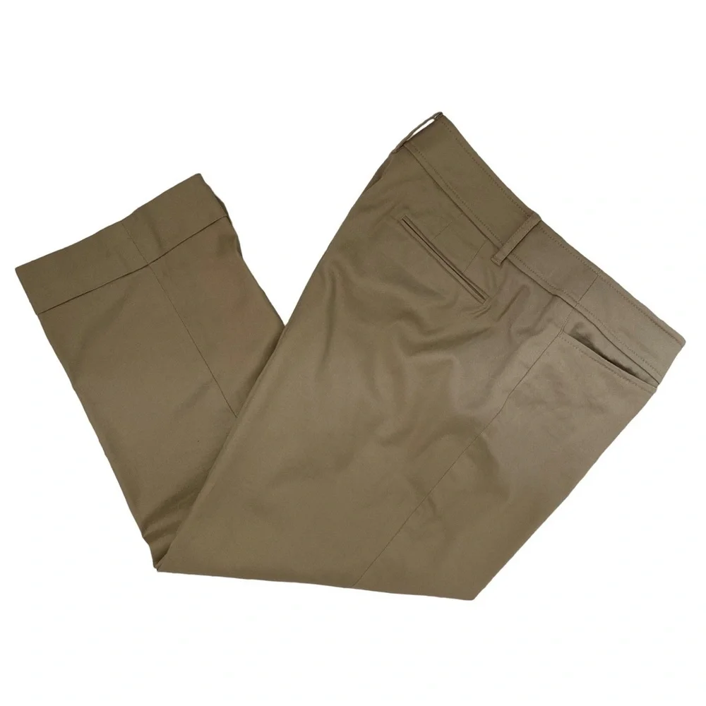 LOFT Marissa Cropped Beige Pants Size 14